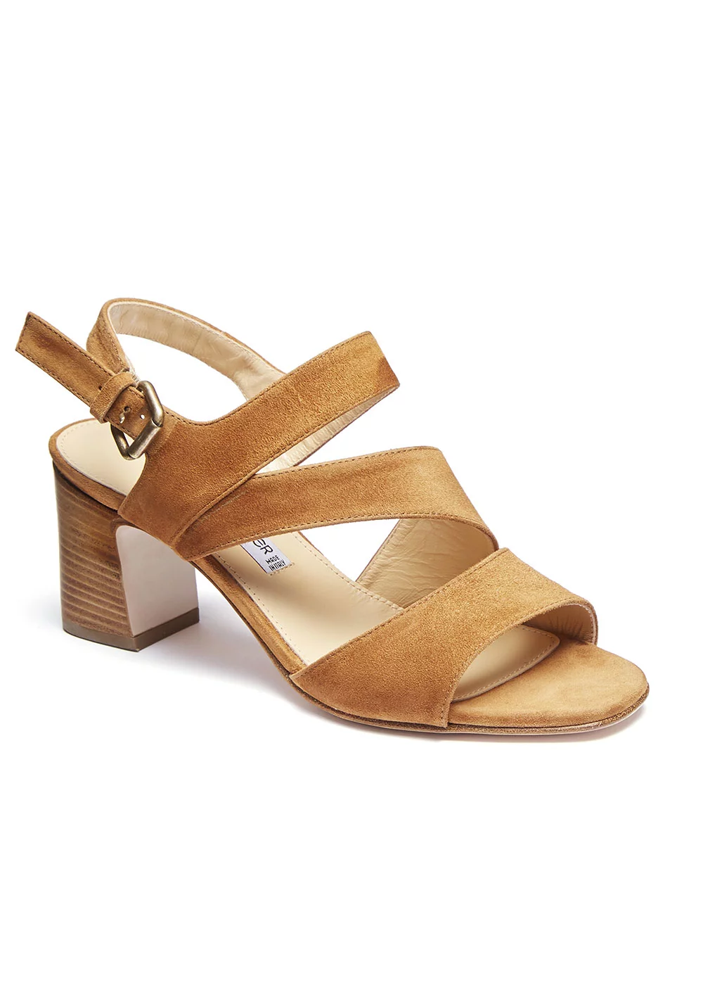 SANDALE LASSON VELOURS CAMEL
