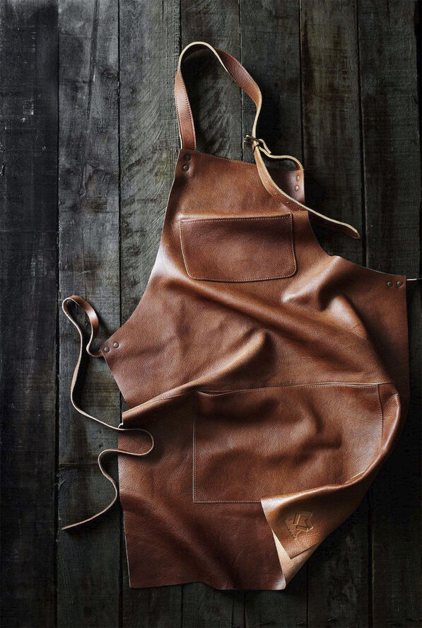 Gastrotools Læderforklæde Brun