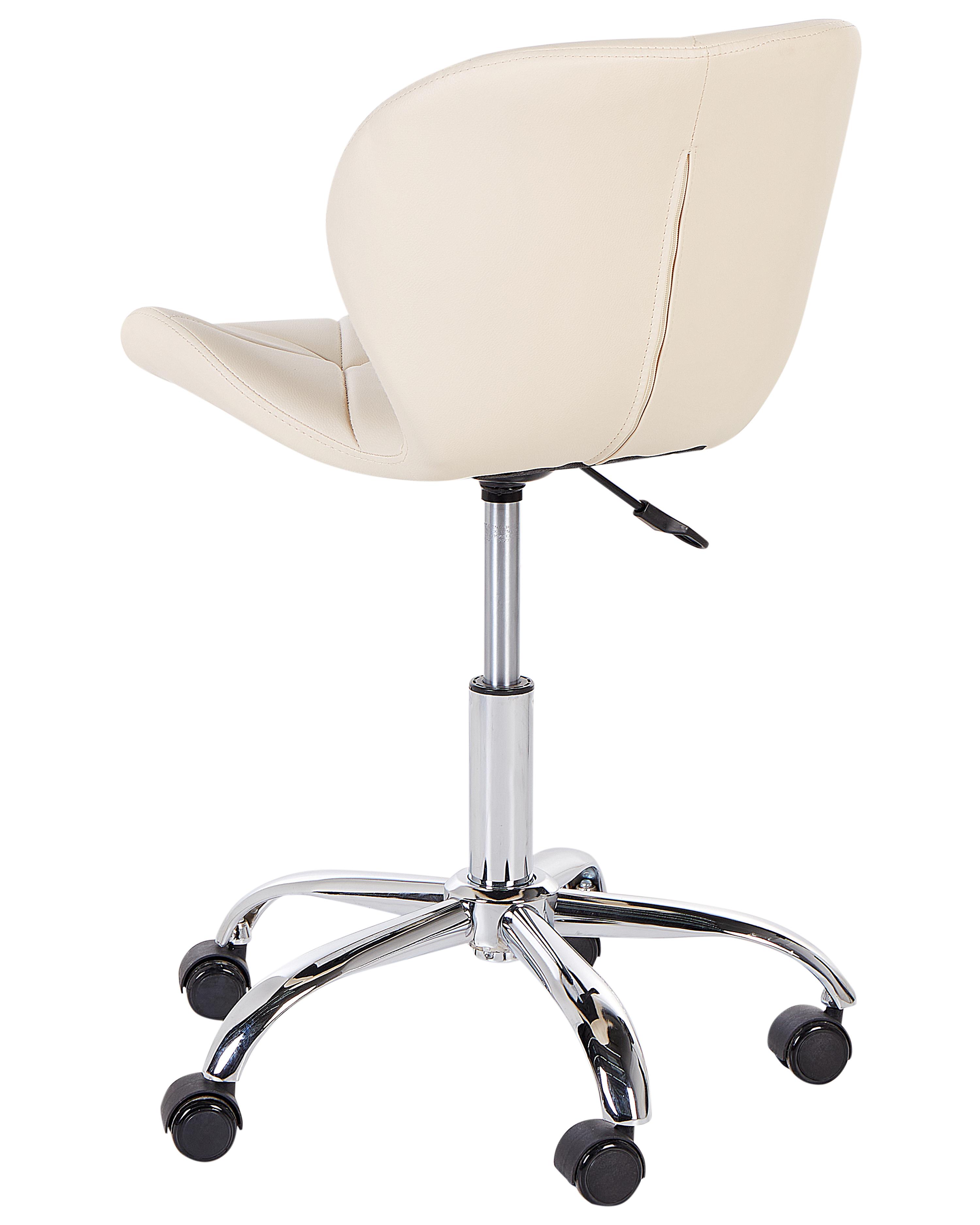 Bureaustoel VALETTA Kunstleer Beige
