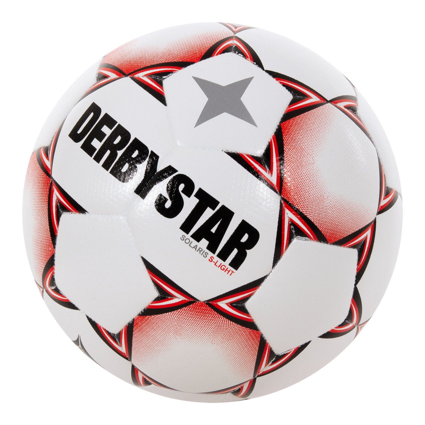 Derbystar Solaris Super Light Voetbal Maat 5 Wit Rood Zwart