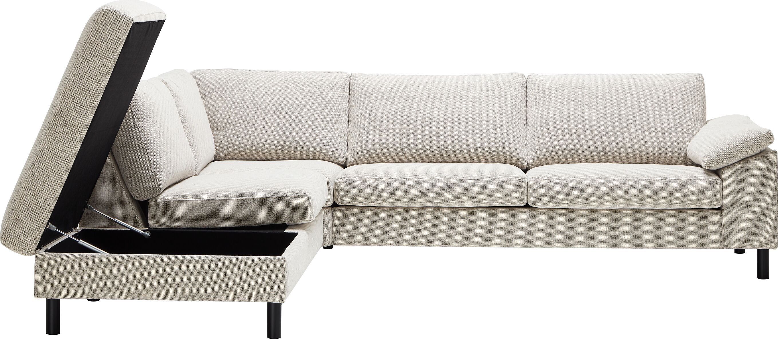 DIENER Ecksofa - Natur / B: 277.0 cm x T: 225.0 cm x H: 81.0 cm