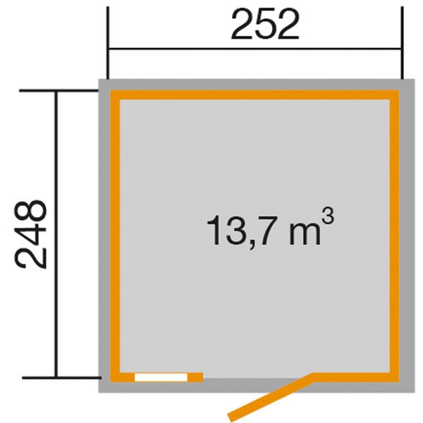 Weka Schwedenhaus 410 Gr. 1