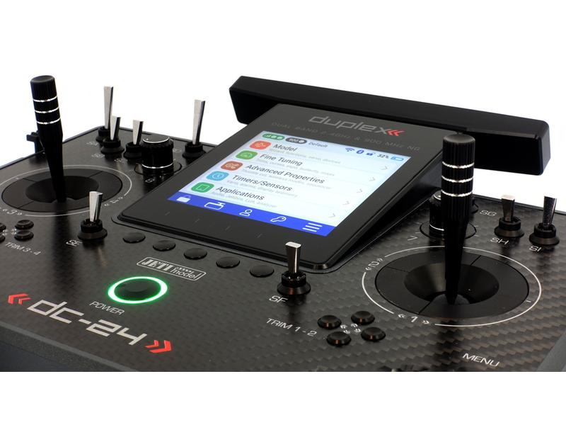 Jeti Fernsteuerung DC-24 II Carbon Line Grau Professioneller 2.4 GHz Duplex Pultsender