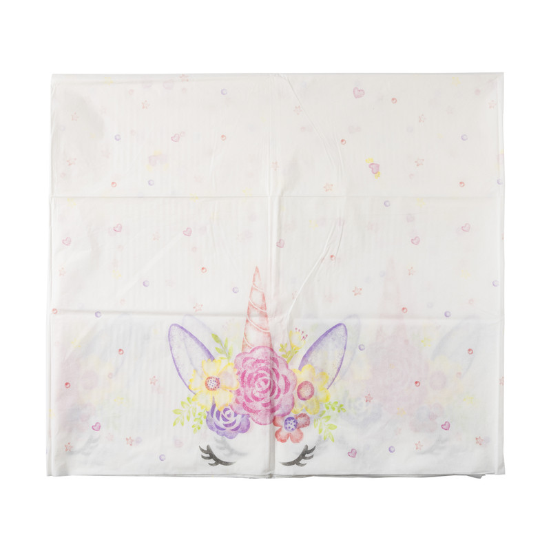 Tafelkleed unicorn - papier - 136x220 cm