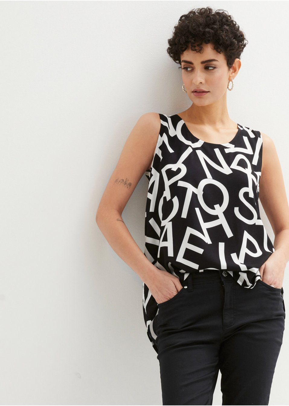 Top-blouse en viscose