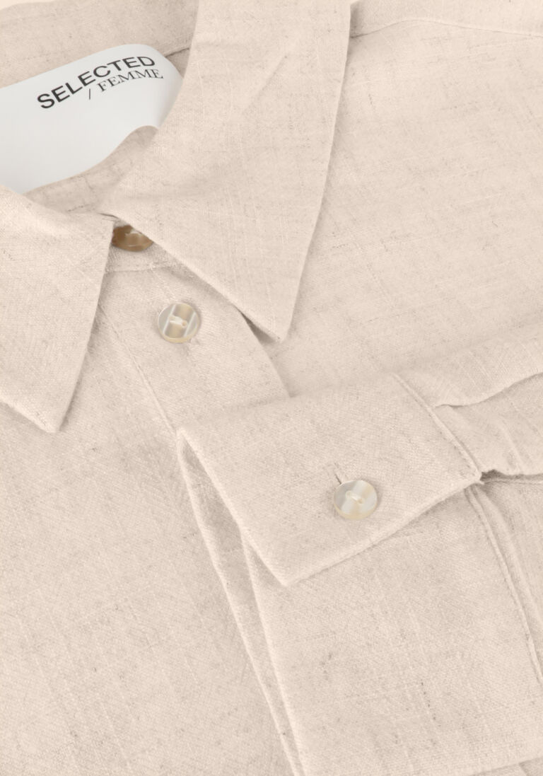 SELECTED FEMME beige selected femme blouse slfviva ls shirt