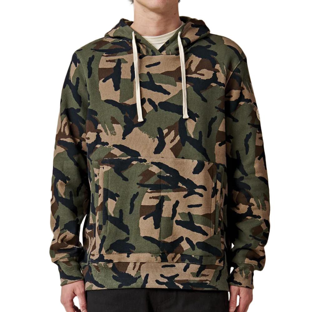 Globe Sweat à Capuche Imprimé Camouflage Homme Globe Burly