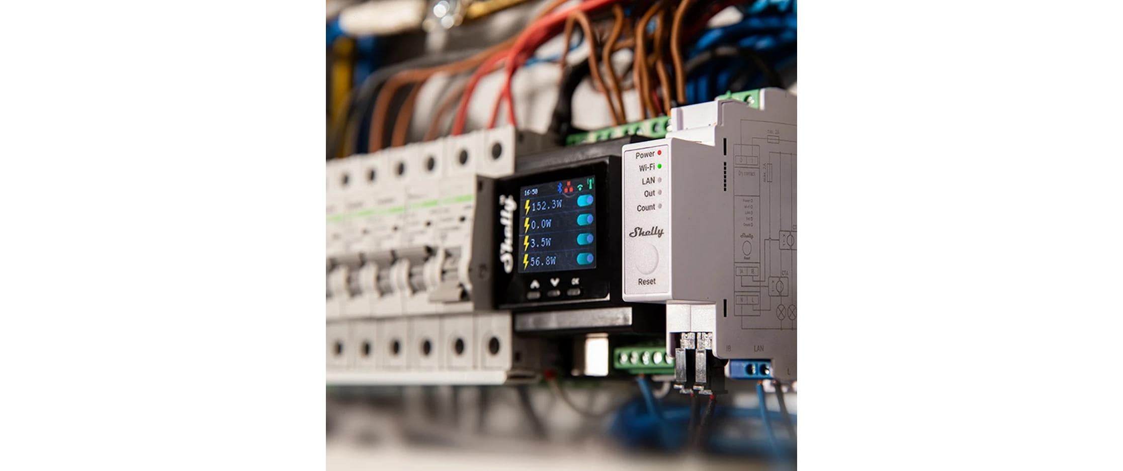 Einphasen-Energiezähler WiFi-Energy Meter 50 A 1-PhaseLAN / WLAN Leistungsmessgerät