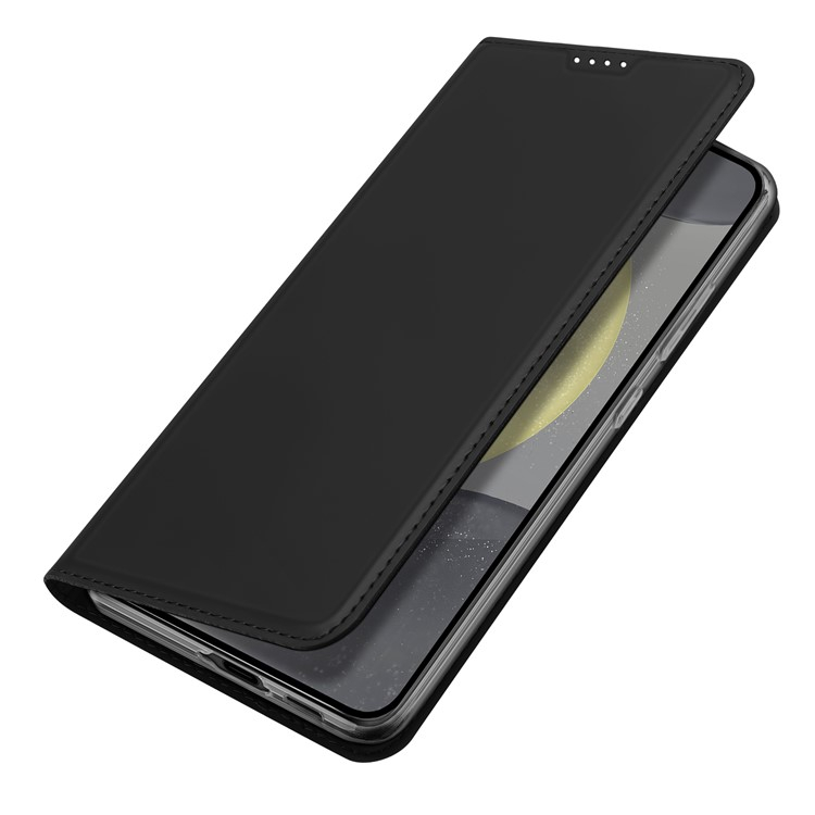 Samsung Galaxy S24 FE Flip Wallet Cover Leder Tasche - Schwarz
