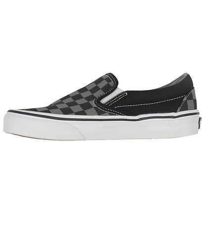 Vans Sko - Classic Slip-On - Checkerboard - Sort/Pewter