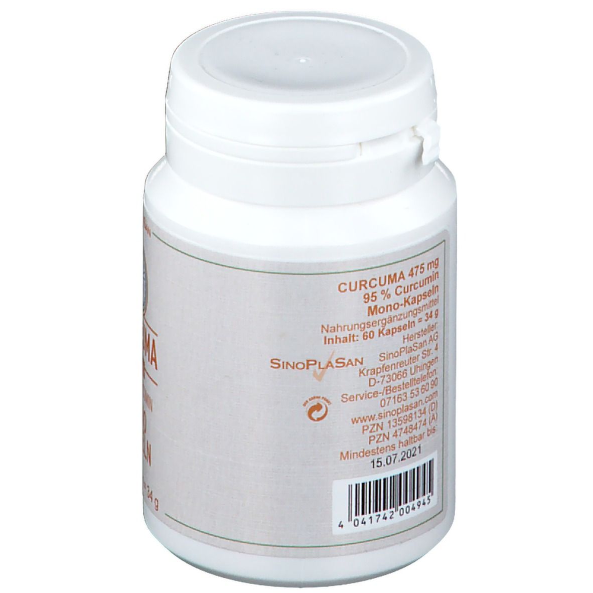 SinoPlaSan Curcuma 475 mg