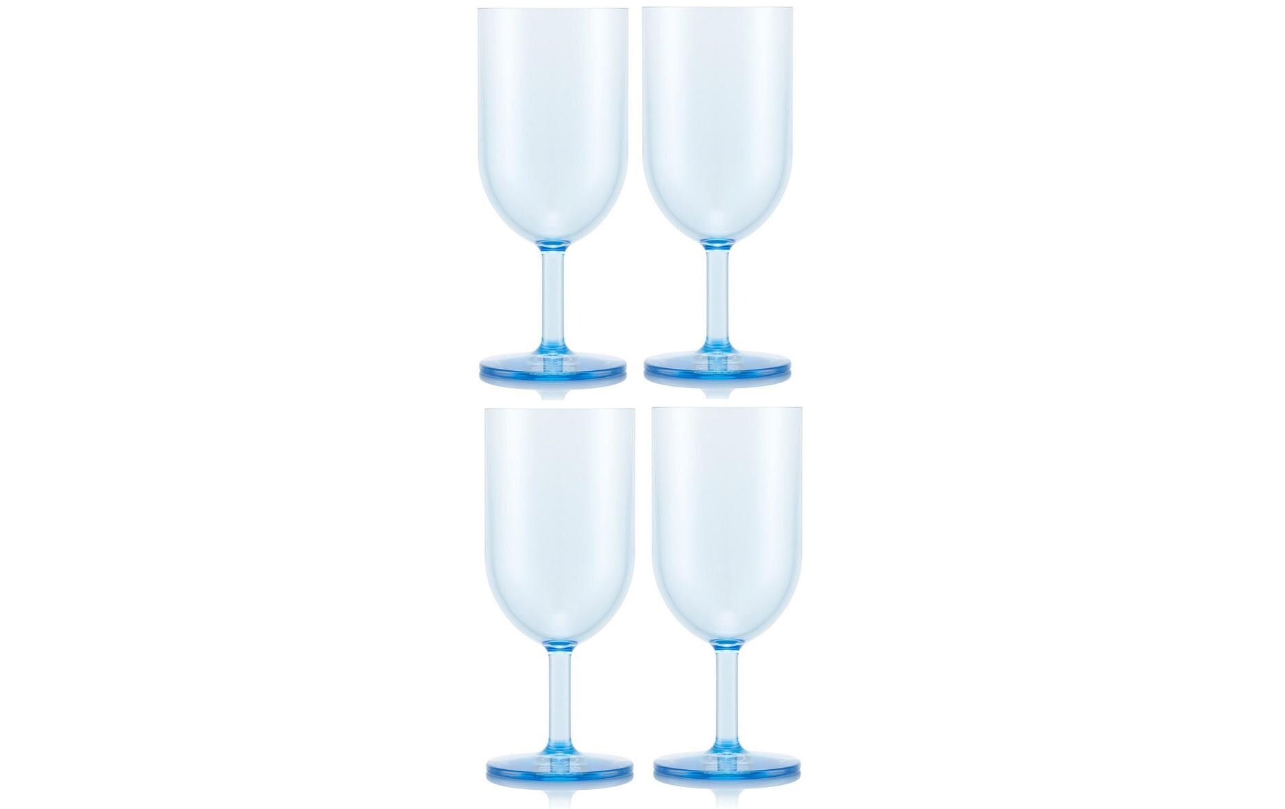 Outdoor-Weinglas Oktett 230 ml, Blau, 4 StückWeissweingläser für draussen