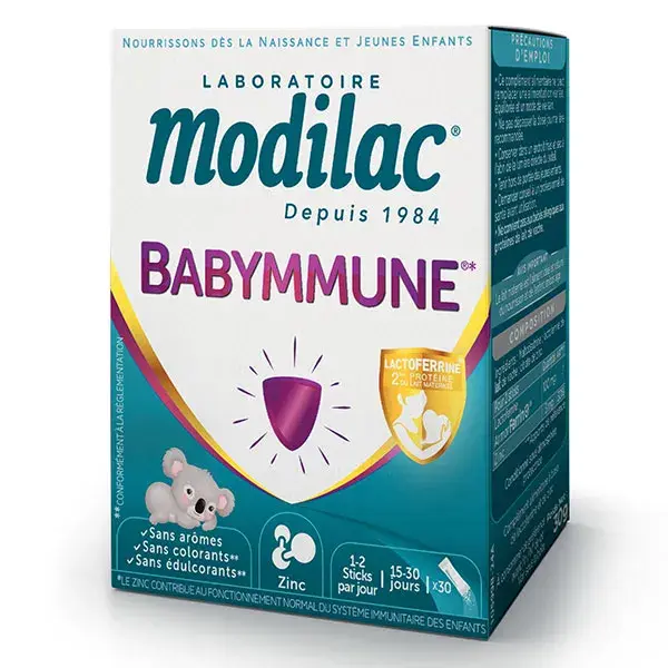 Laboratório Modilac, Suplementos Alimentares, BABYMMUNE* - 30 Sachês de Pó