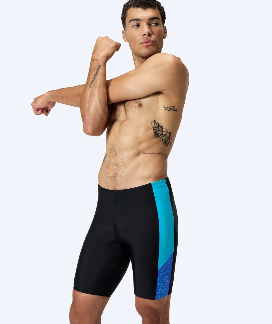 Speedo lange badebukser til mænd - Dive - Sort/lyseblå