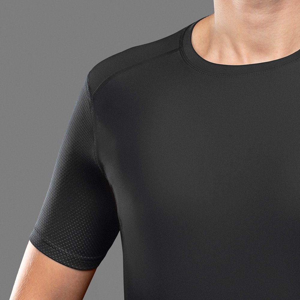 GripGrab Baselayer med Vindafvisende Front Sort