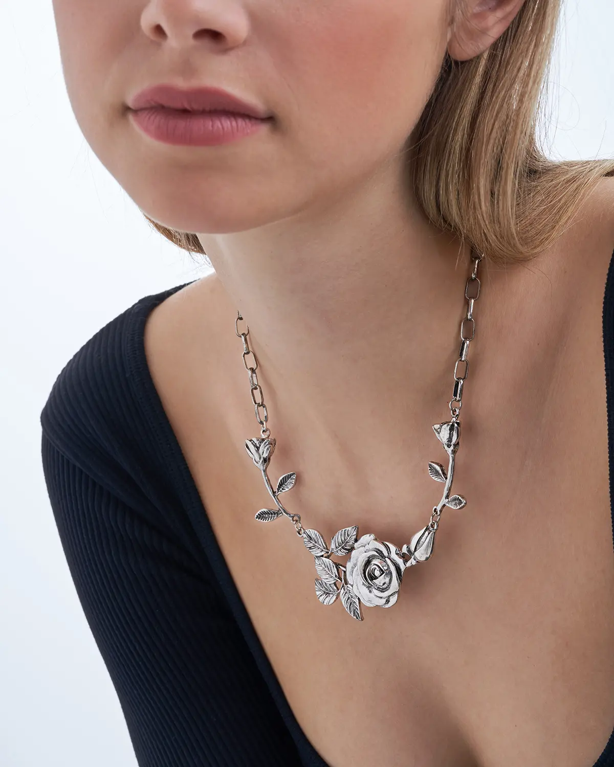 Kette - Silver Roses