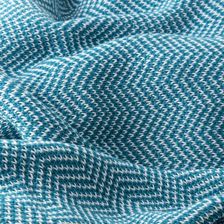 Magis - South Plaid, 160 x 110 cm, hellblau / weiss
