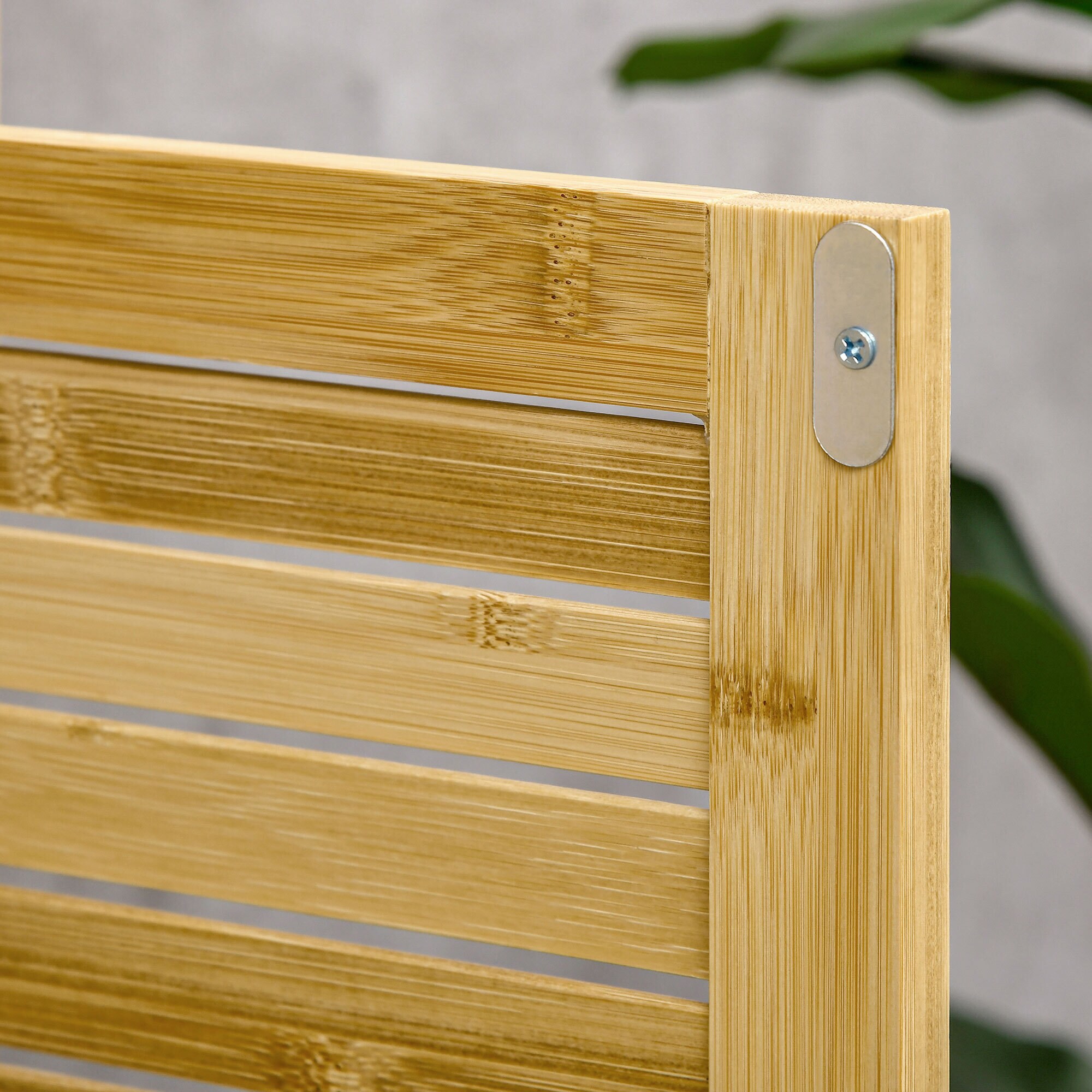 HOMCOM Badezimmerschrank natur 50 x 25,5 x 92 cm (BxTxH)