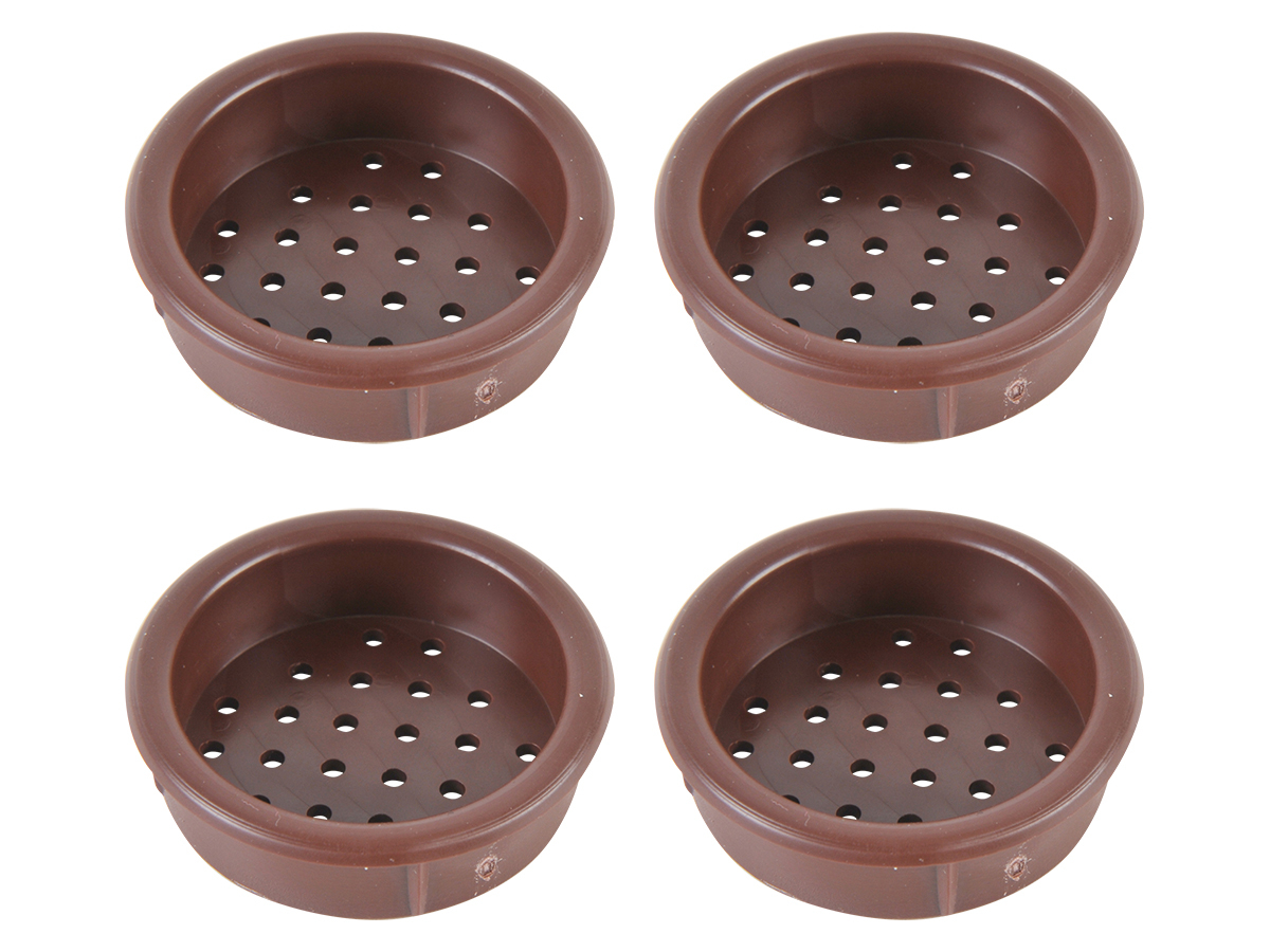 Fjord ronde inbouw rozetten - brown