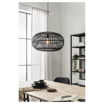 Hanglamp Indy bamboe zwart Ø55 cm