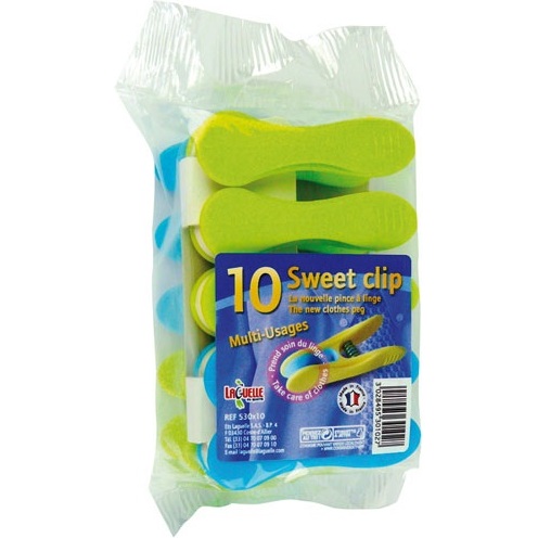 Pince à linge Clip Soft - Paquet de 10