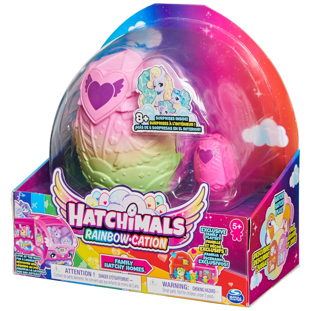 Hatchimals CollEGGtibles, Regenbogen-kation Familien-Hatchi-Haus-Spielset