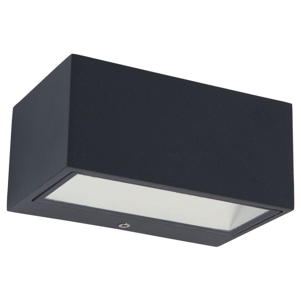 Gemini LED buitenwandlamp in antraciet, up- en downlight 3000K, 65x89x140mm