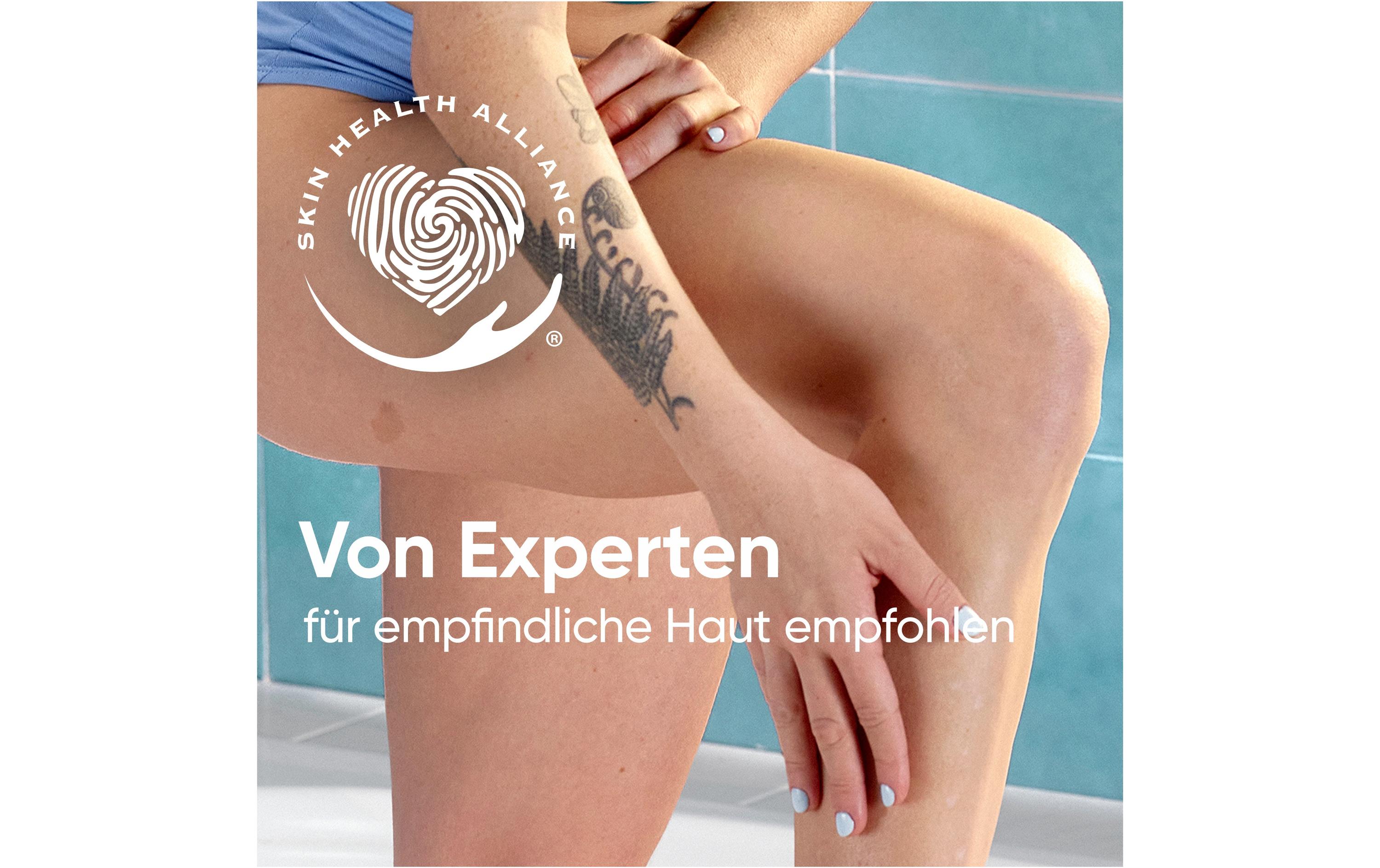 Damenrasierer Pro Smooth Sensitive 3er + HandstückDamenrasierer für empfindliche Haut mit Duschhalterung