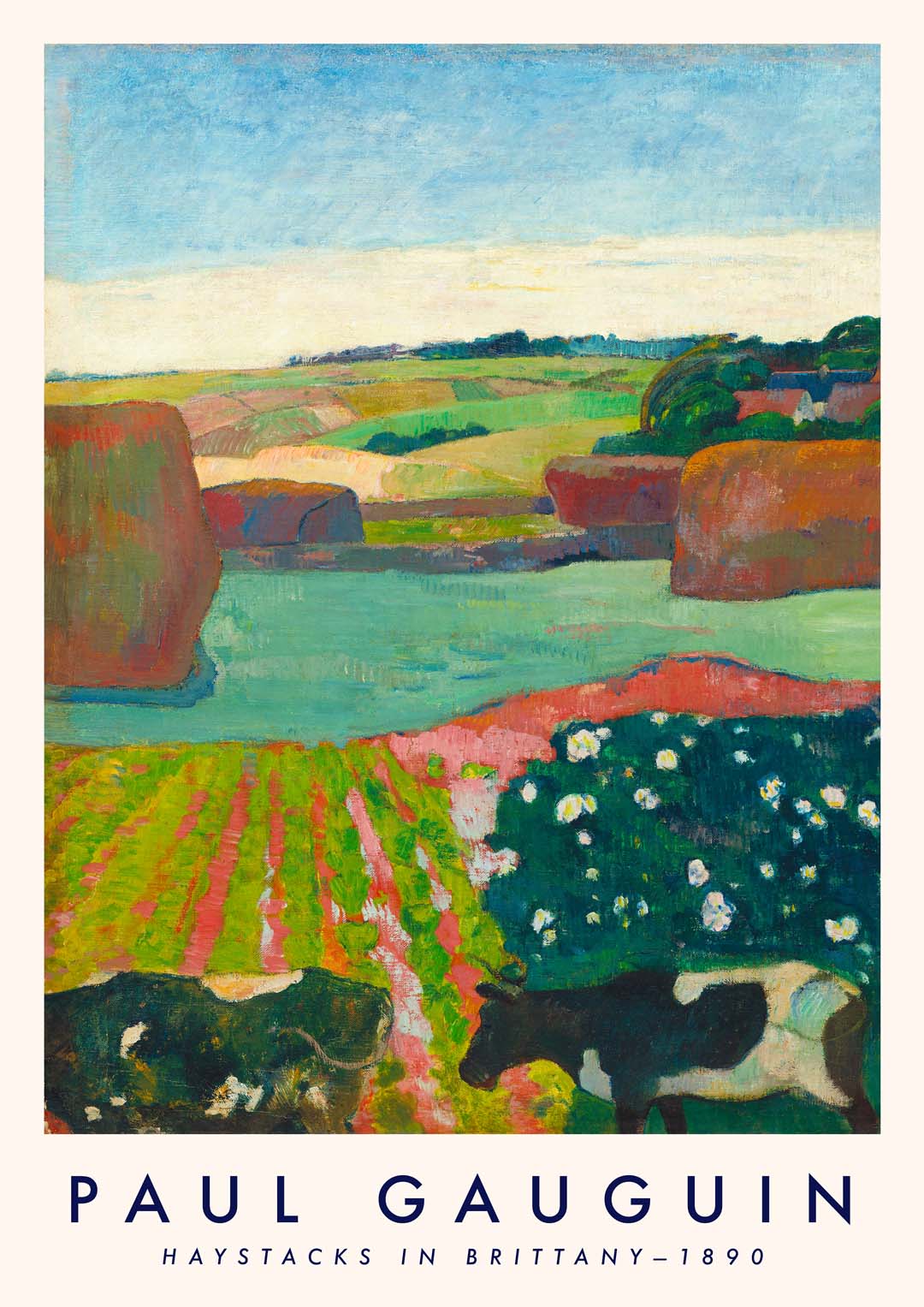 Heuhaufen in der Bretagne von Paul Gauguin