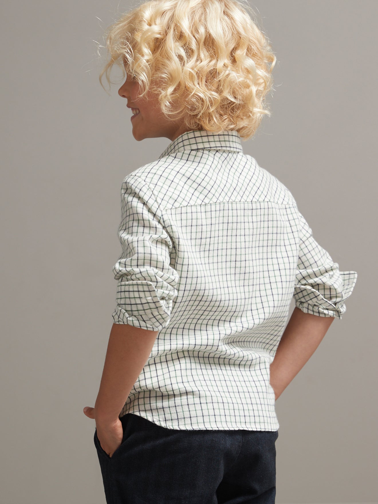 Chemise Garçon à carreaux Tattersall