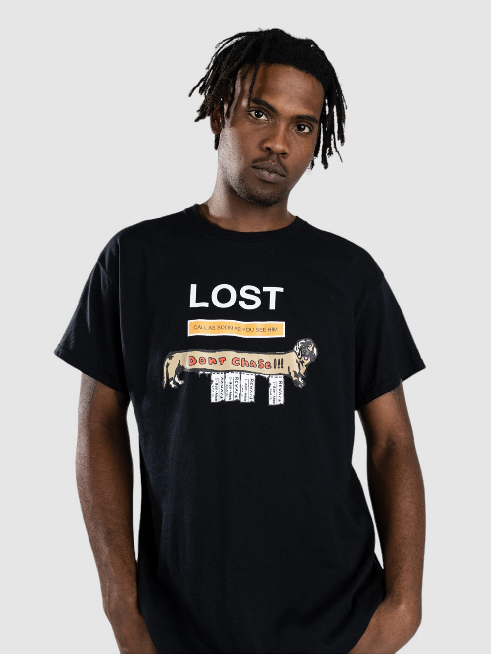 A.LAB Lost, Don't Chase T-Shirt black