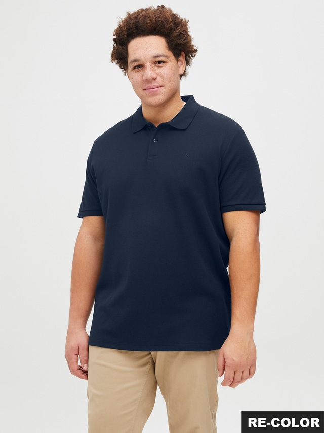 Jack & Jones PlusSize Poloshirt »JJEAUSTIN POLO SS NOOS PLS«, mit Polokragen