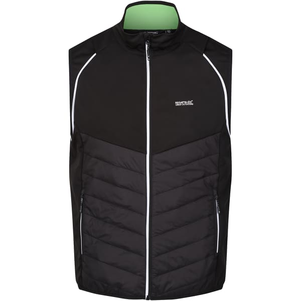 Doudoune randonnée REGATTA STEREN HYBRID BLACK (JASMINE GREEN)