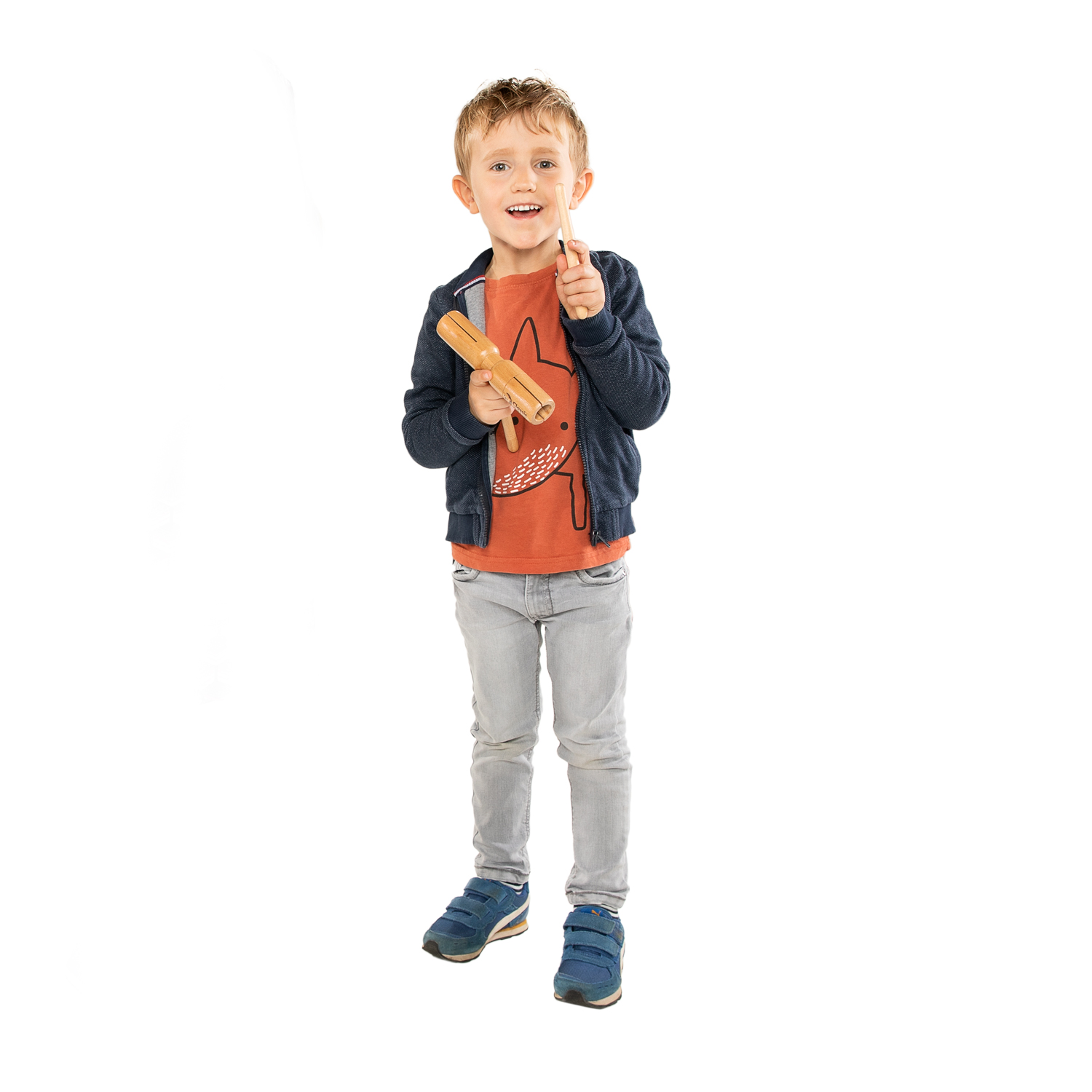 Classic World Houten Toonblok met handvat en Stok