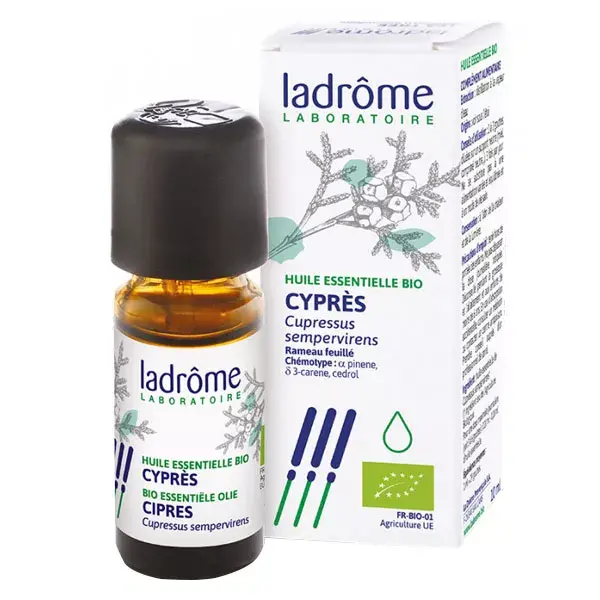 Óleo Essencial de Cipreste Orgânico Ladrome 10ml