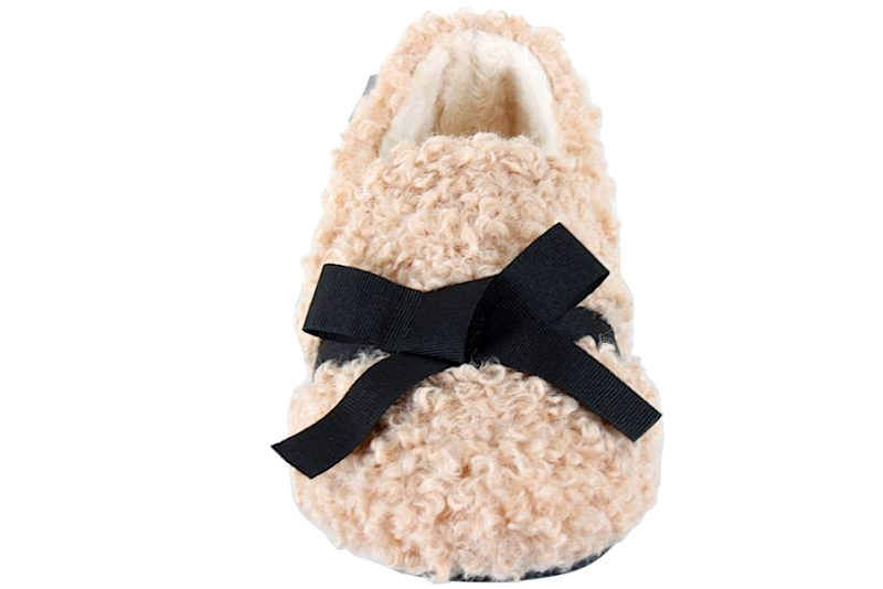 COPENHAGEN SHOES MY FAIR LADY HJEMMESKO I BEIGE TEKSTIL