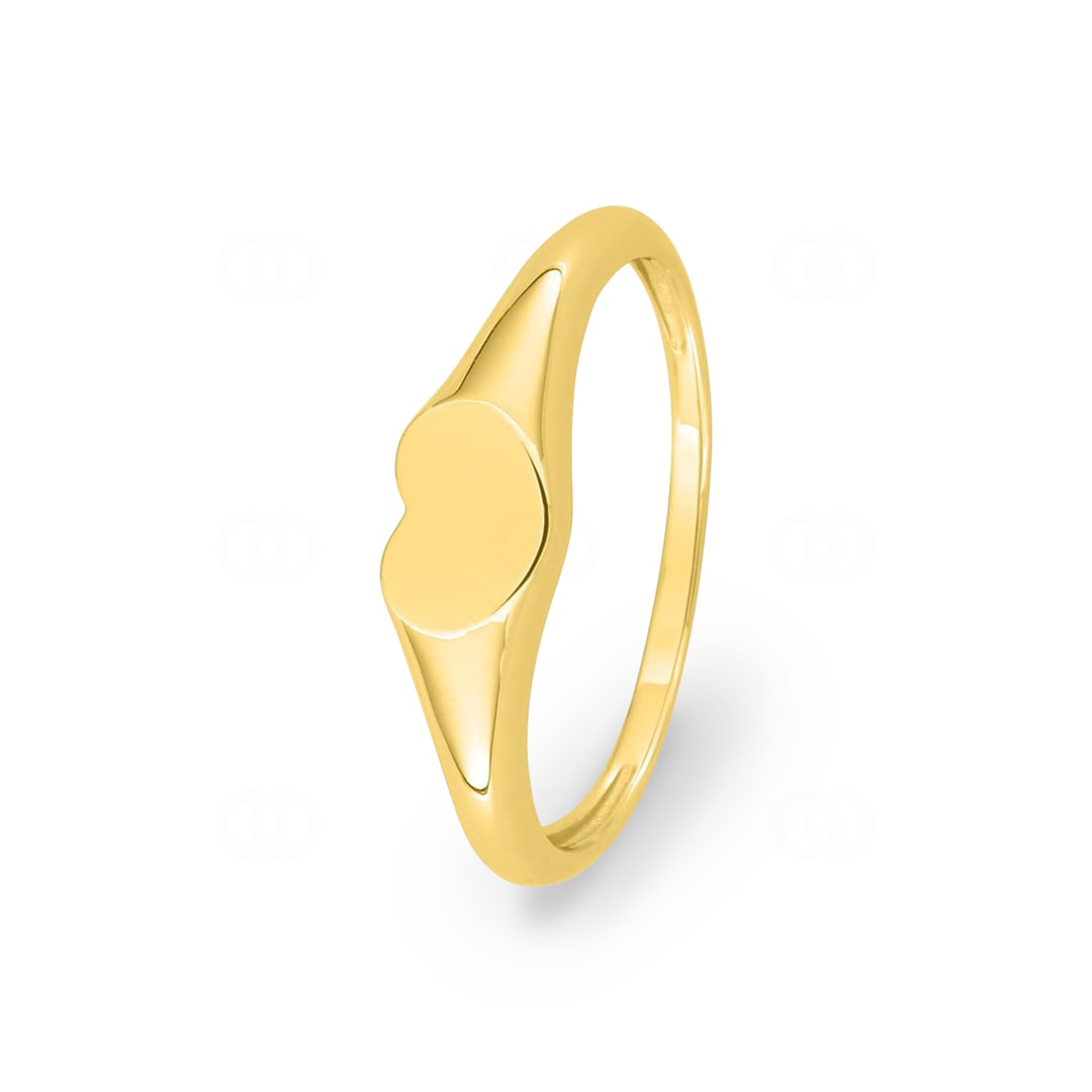 Siegelring 375/9 K Gelbgold Herz