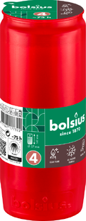 Bolsius Herdenkingslicht Nr.4 Rood 1ST