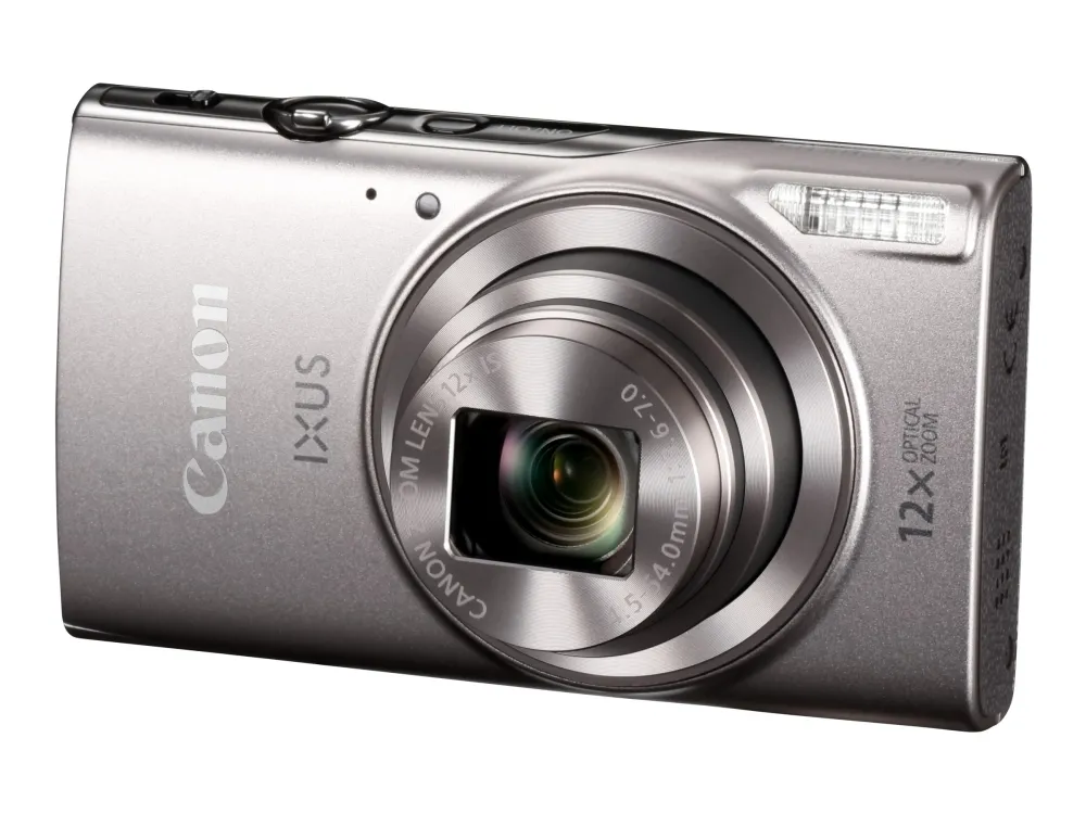 Canon IXUS 285 HS - Digitalkamera - kompakt - 20.2 MP - 1080p / 30 fps - 12x optisk zoom - Wi-Fi, NFC - sølv