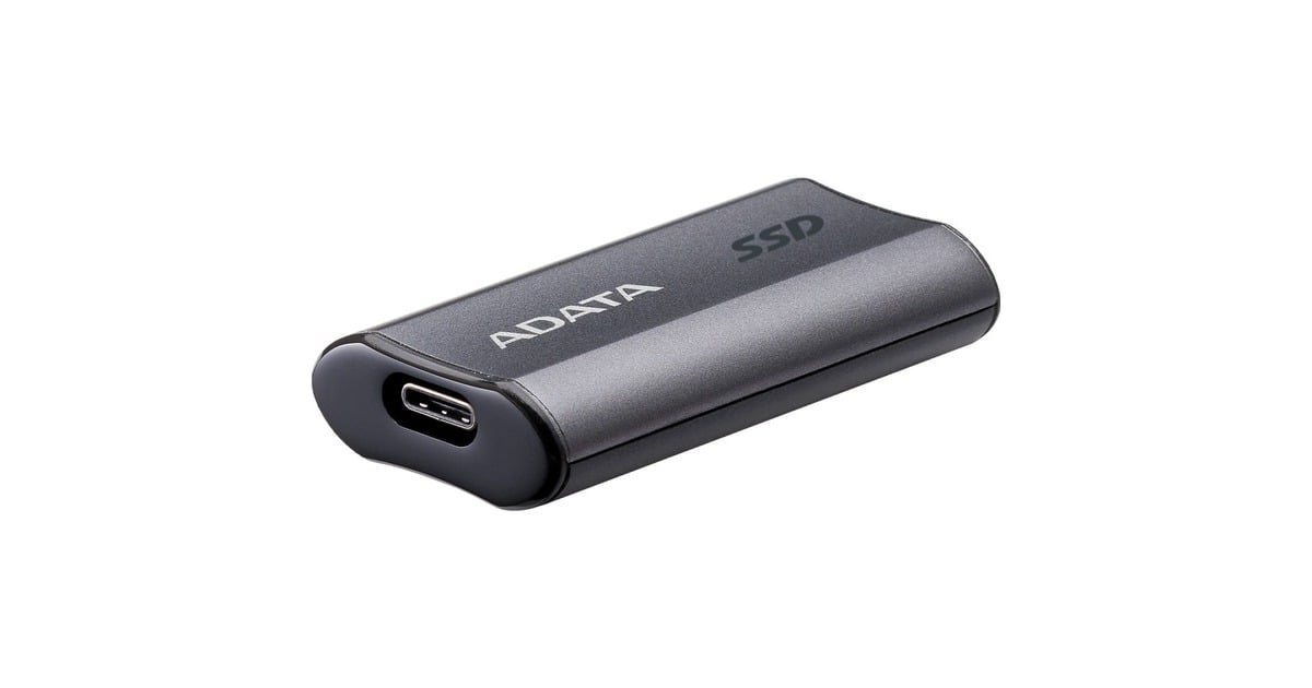 ADATASC750 2 TB externe SSD  (Titanium, SC750-2000G-CCBK, USB-C 3.2 (10 Gbit/s))