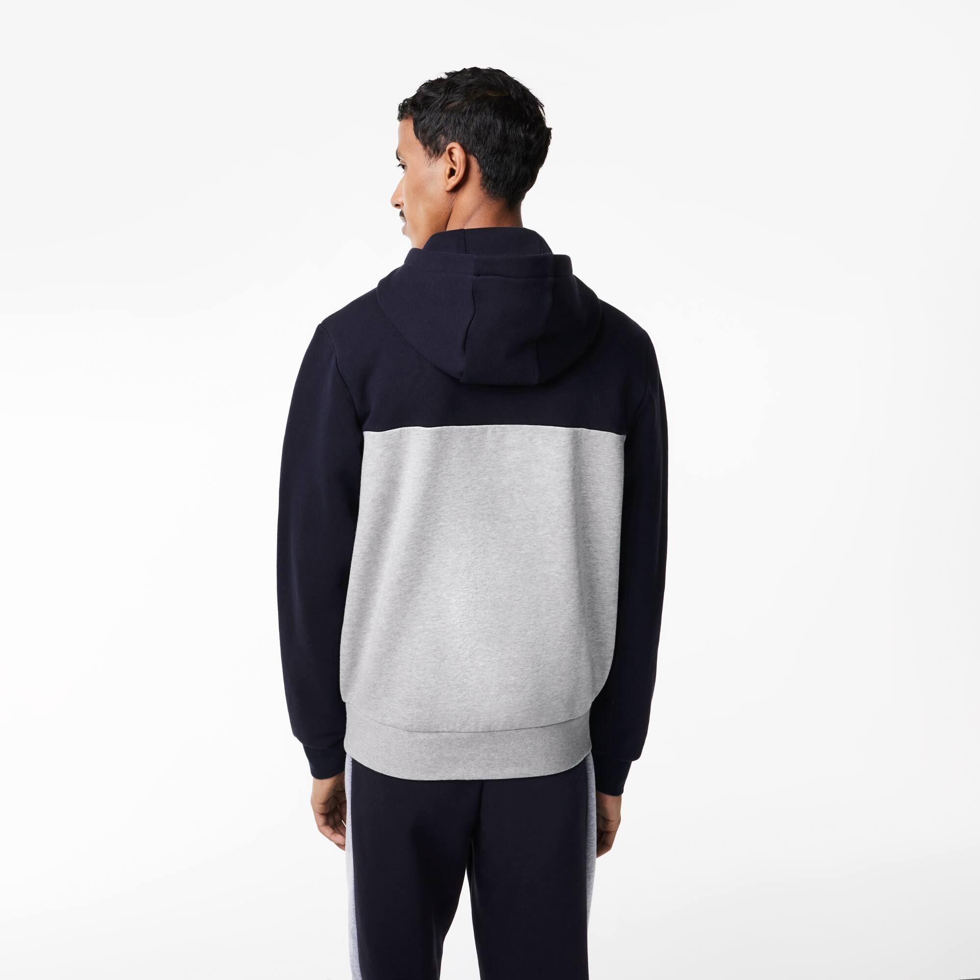 Sweatshirt à capuche homme classic fit color-block avec marquage Sweatshirts - Bleu - Lacoste - Homme