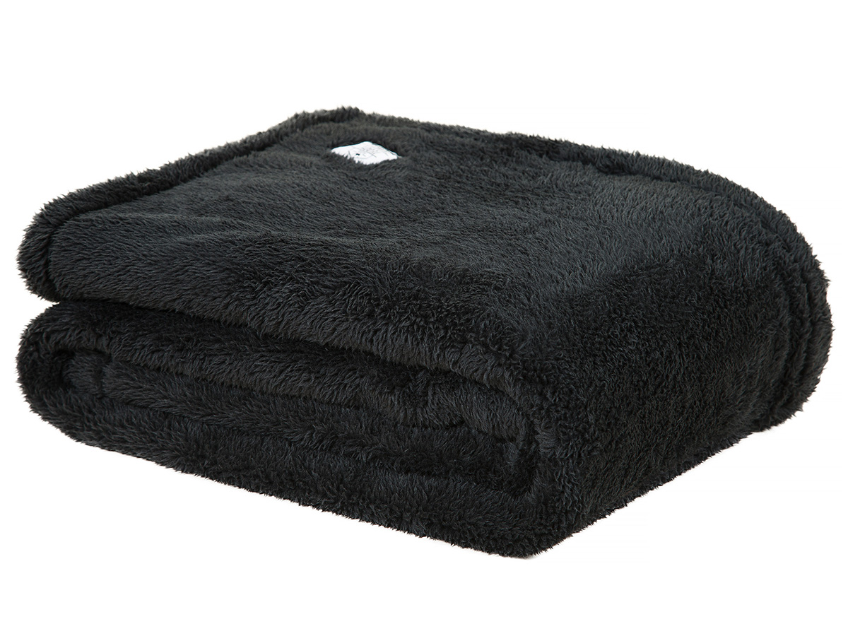 DoubleDry Teddy 130 x 170 cm plaid - Black