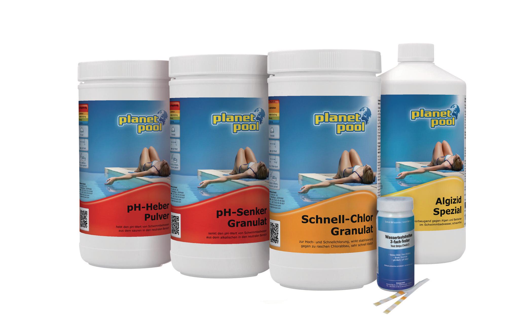 Chlor, 5-teiligStarterset Chlor inkl. Schnell-Chlor