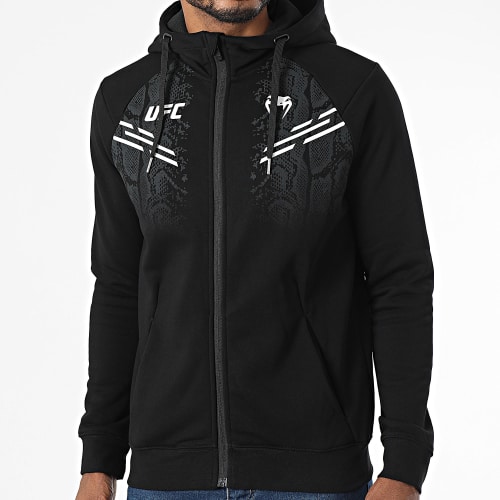 Sweat Zippé Capuche UFC Authentic Fight Night Noir