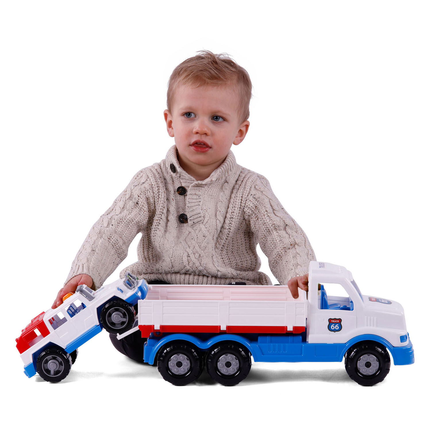 Cavallino XL Torpedo Vrachtwagen met Jeep, 46,6cm