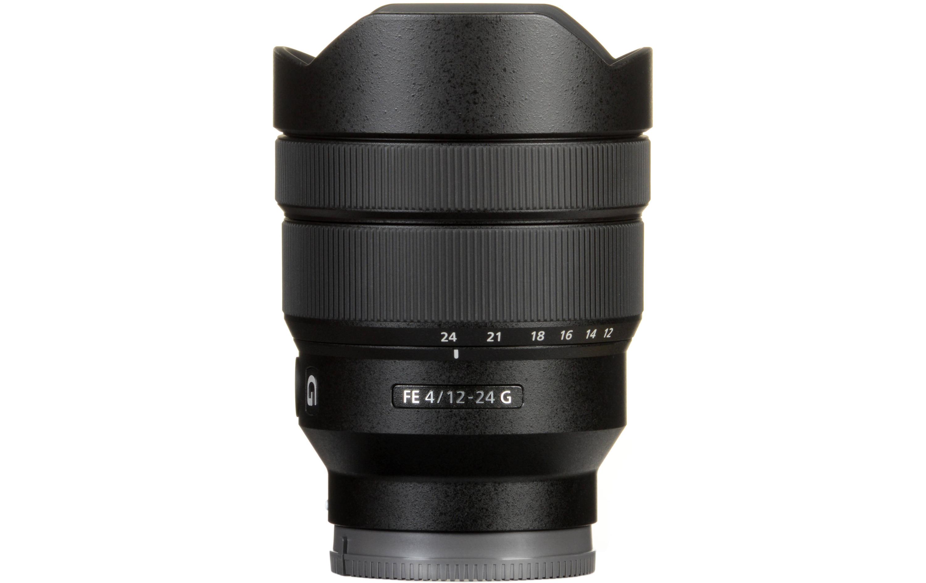 Zoomobjektiv FE 12-24mm F/4 G Sony E-Mount<br>Ultraweitwinkel-Zoomobjektiv für Sony Vollformat-/APS-C-Kameras mit E-Bajonett