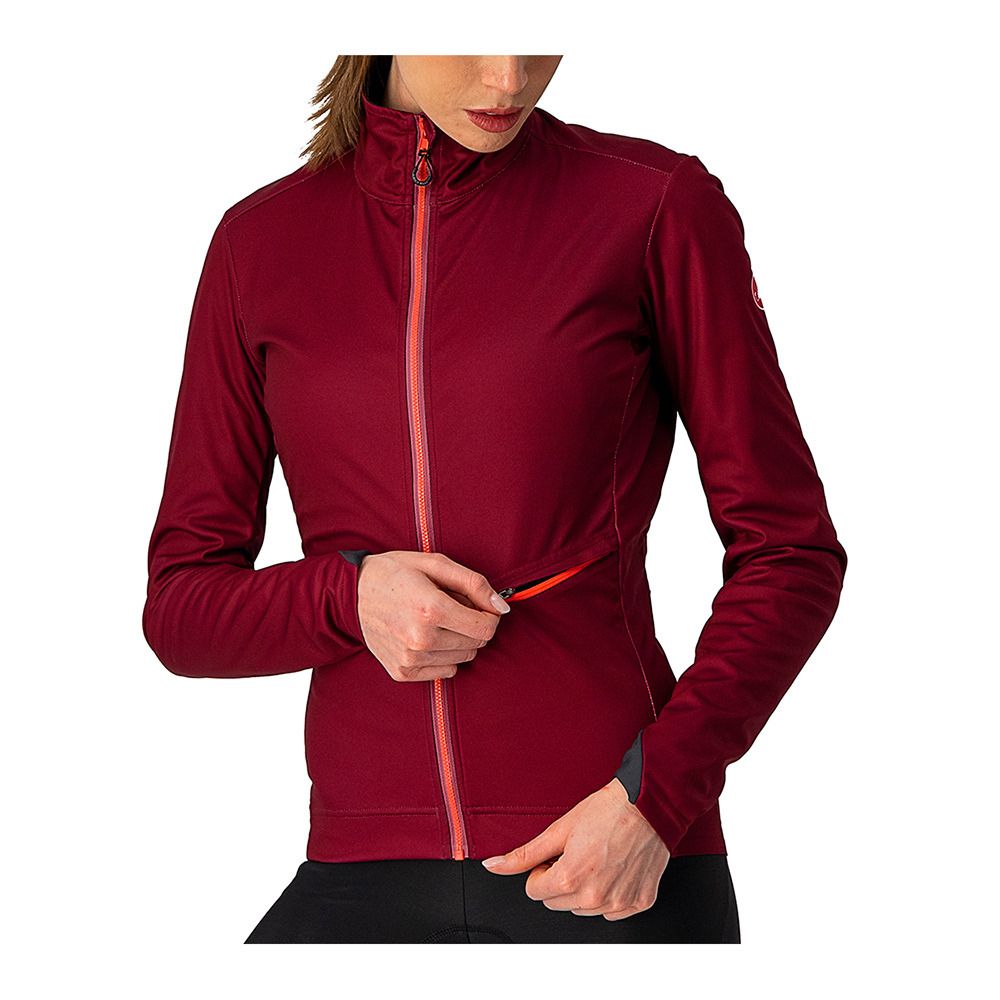 Castelli GO W - Veste Femme bordeaux/brilliant pink