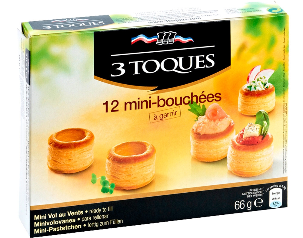 MINI FOLHADOS LES 3 TOQUES 12 66G