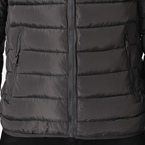 Doudoune Capuche Gris