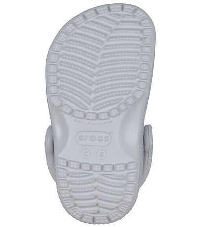 Crocs Sandaler - Classic Glitter Clog T - Sølver Glitter